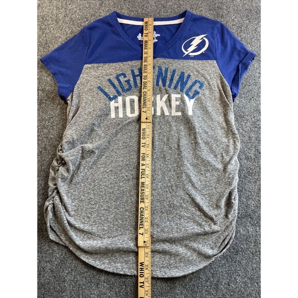 Tampa Bay Lightning Shirt Women’s Maternity Large Touch Alyssa Milano Hockey - Picture 4 of 6